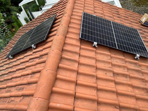 Mini PV Anlage auf Garage/Schuppen