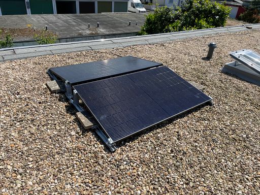 Mini PV auf Hausdach